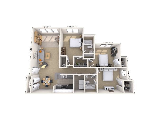 32B floor plan