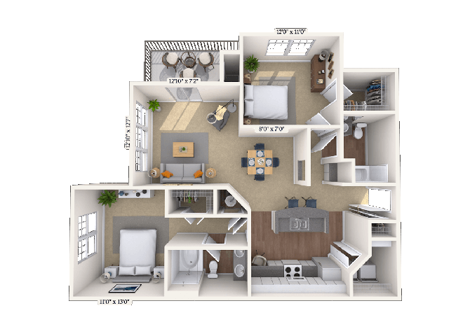2 Bed/2 Bath