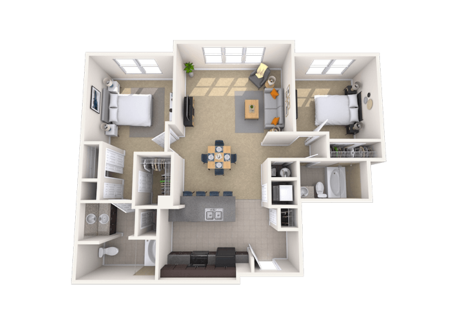 Leaf floor plan