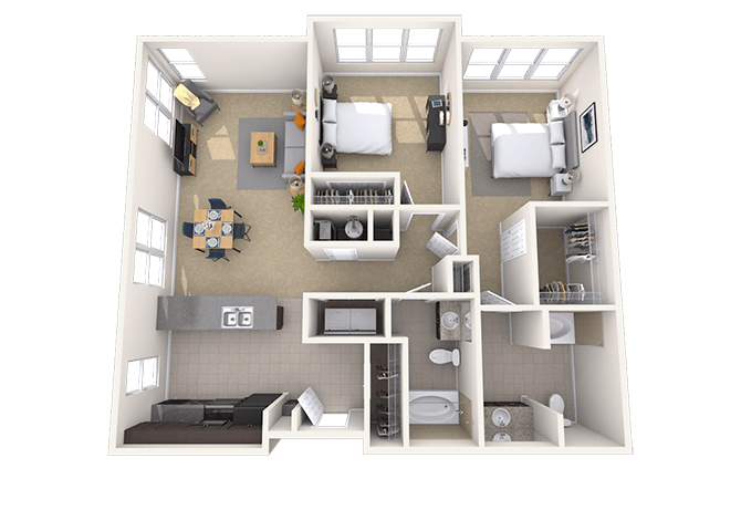 Vivid floor plan