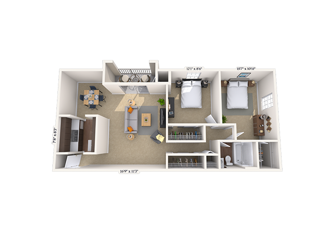 Elwood I floor plan