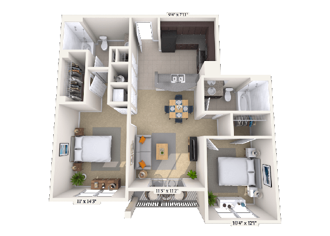 The Charles floor plan