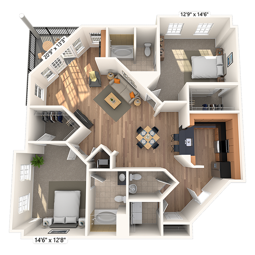 23K floor plan