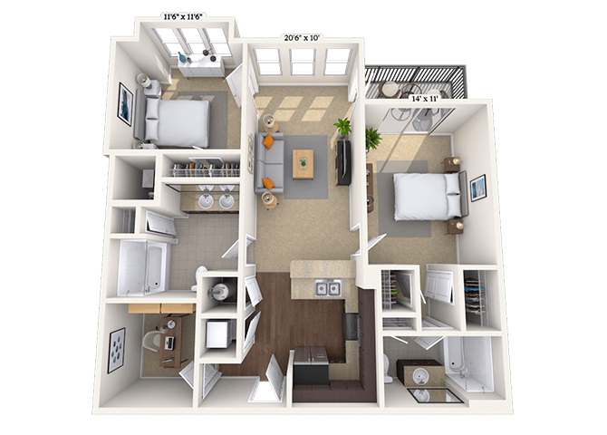 Athens II floor plan