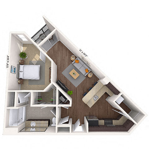 Barcelona floor plan