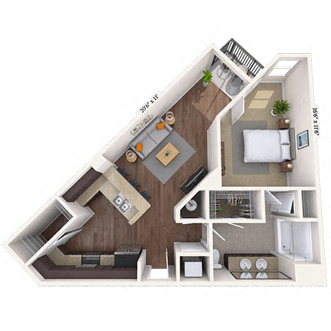 Barcelona II floor plan