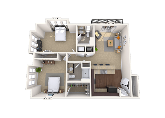 Prague II floor plan