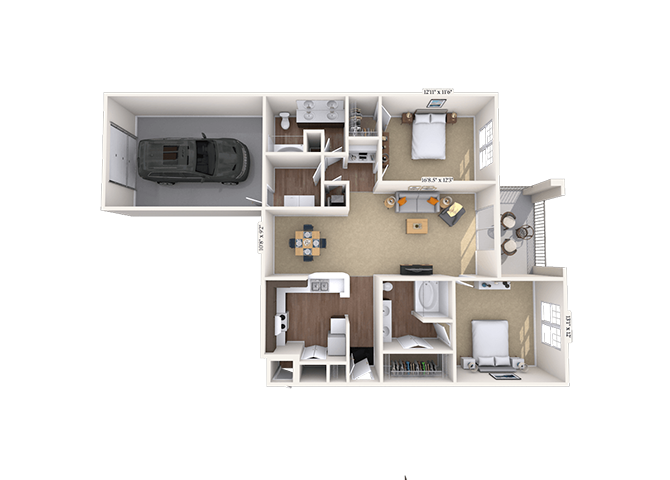 B3A floor plan