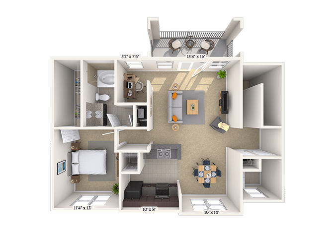 The Endicott floor plan