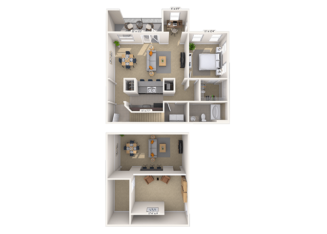 The Riveria floor plan