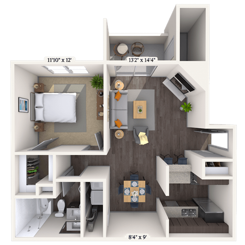 1 Bed/1 Bath
