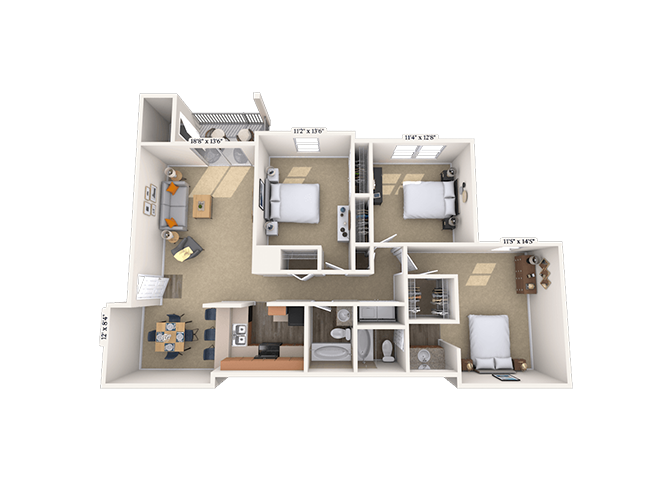 32B floor plan