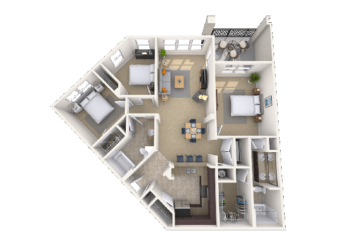 Troubadour floor plan