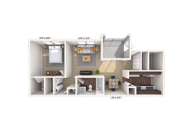 1 Bed/1 Bath