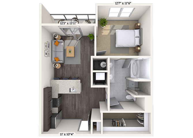 1 Bed/1 Bath