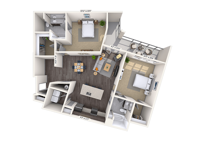 Stanza floor plan