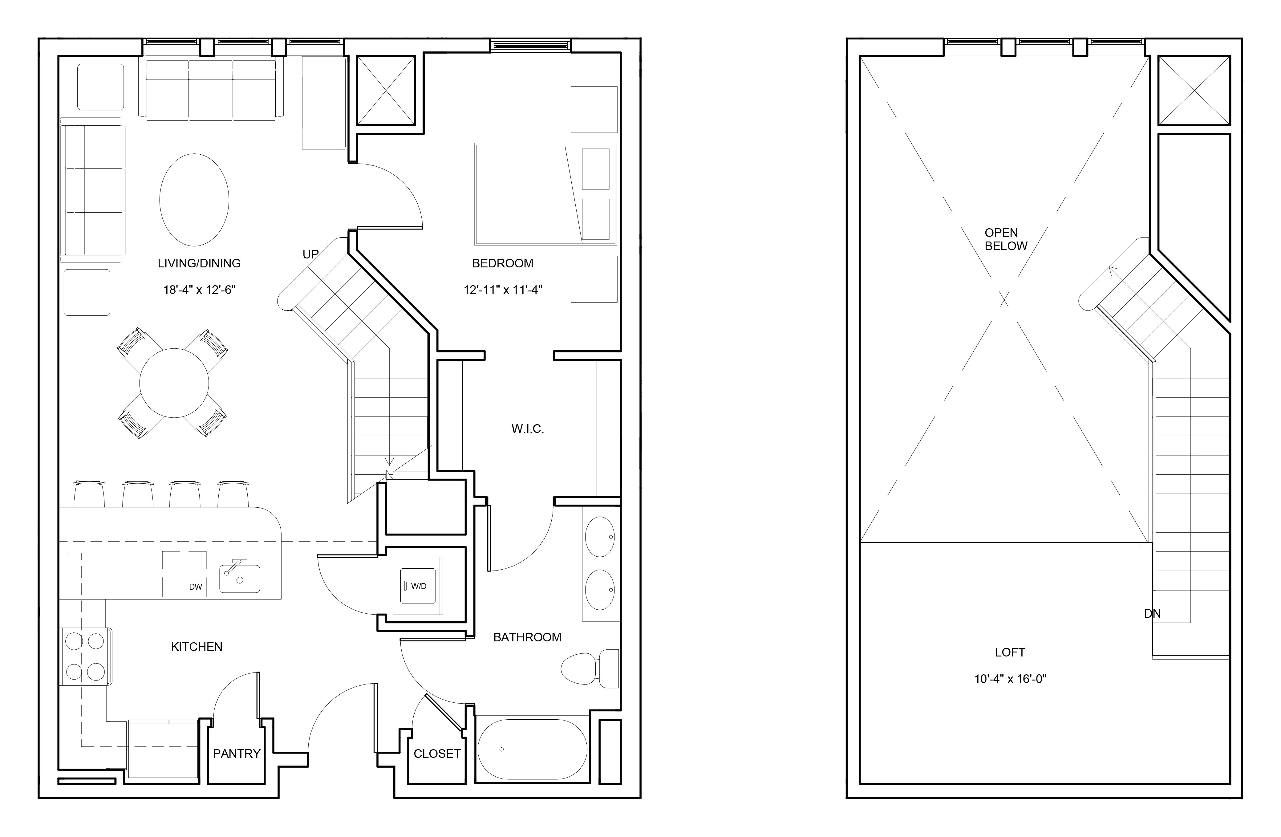 Floor Plan Image of Apartment Apt 501