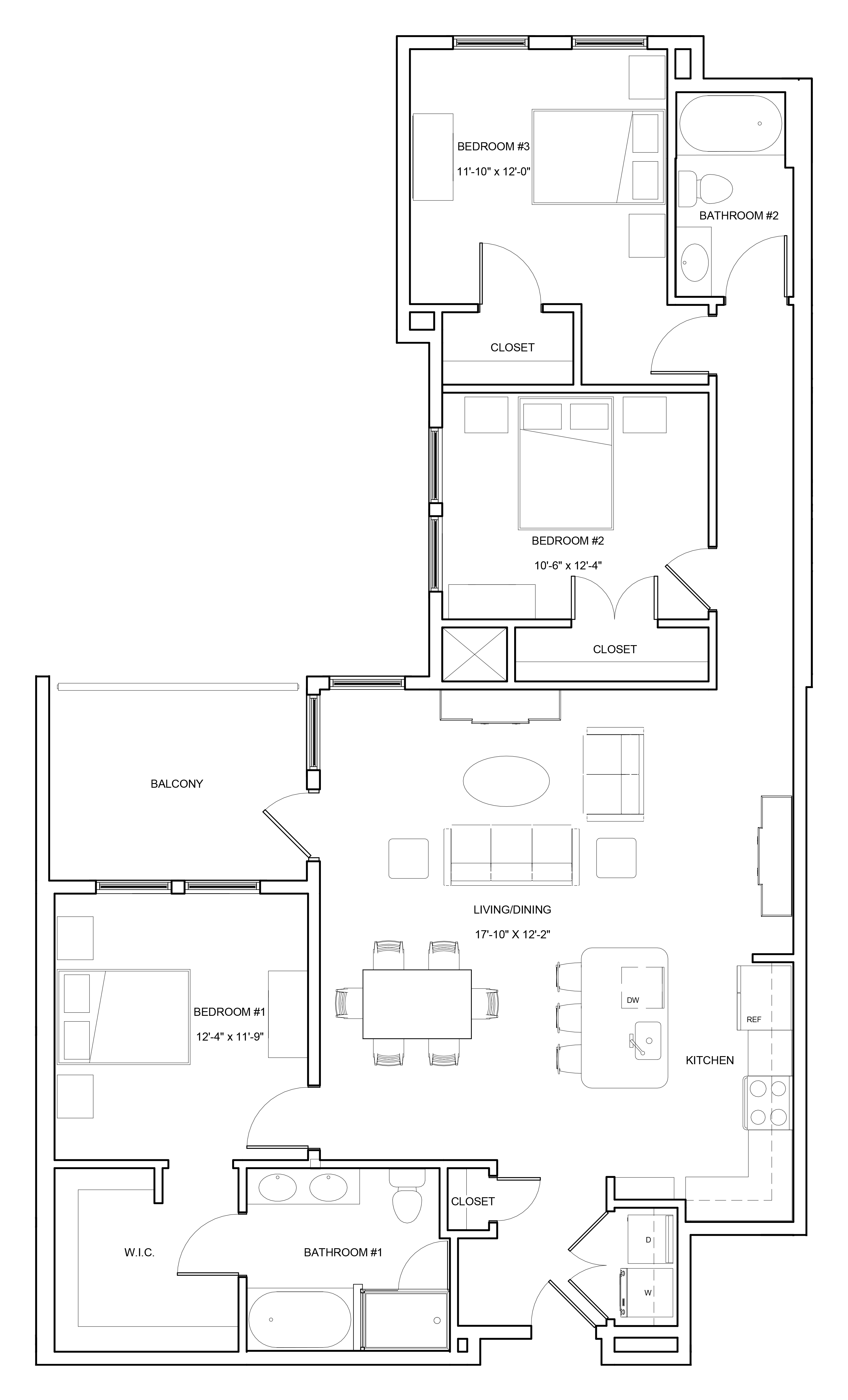 Floor Plan Image of Apartment Apt 334