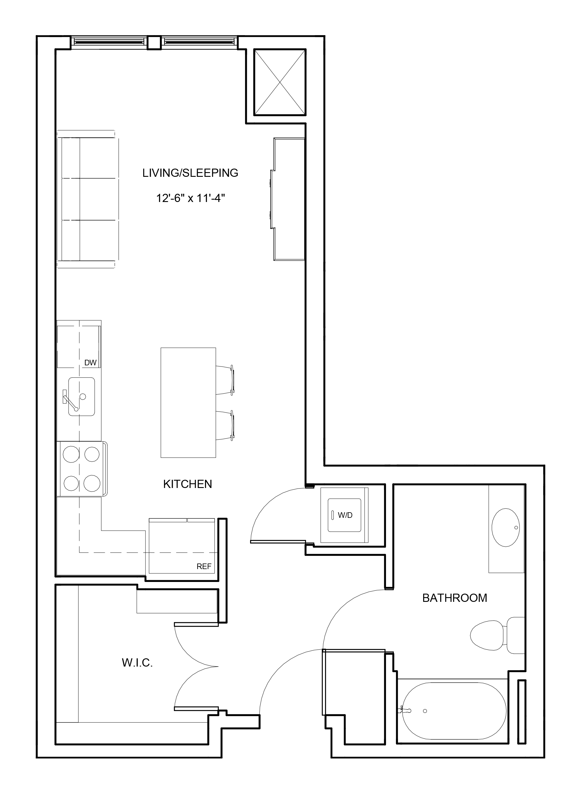 Floor Plan Image of Apartment Apt 417