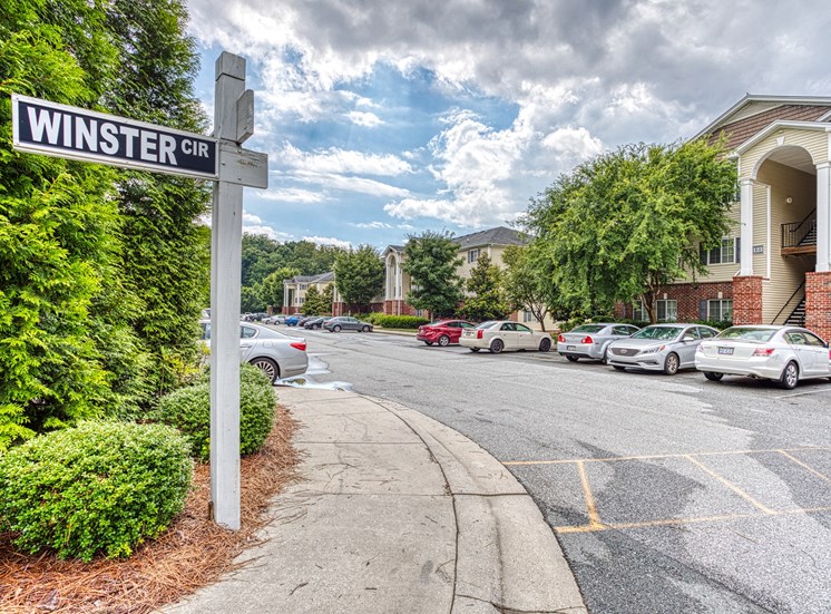 Winster Circle Street Sign at Alaris Village Apartments, Winston-Salem, NC