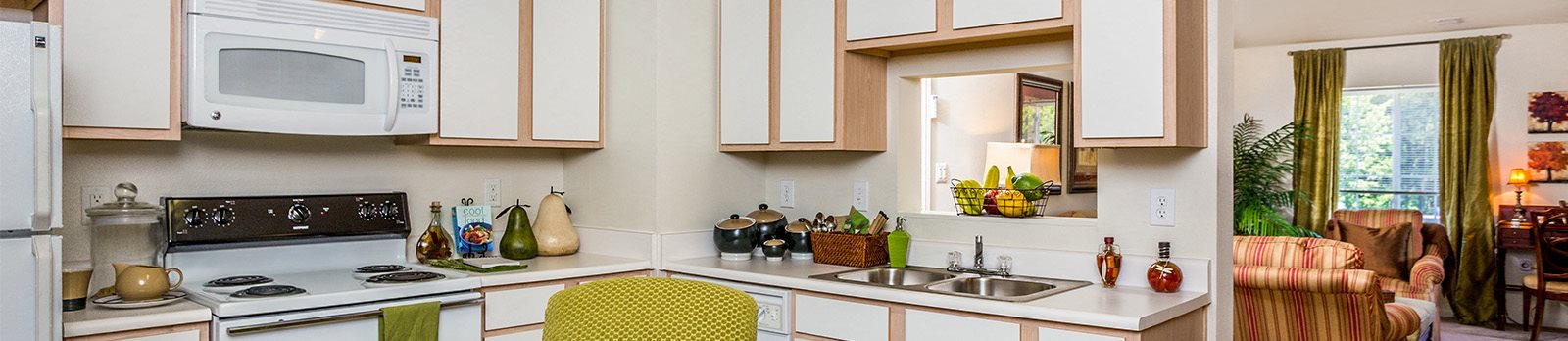 Built-In Microwaves at Featherstone Village Apartments, North Carolina
