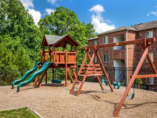 Children's Play Area at Featherstone Village Apartments, Durham, North Carolina