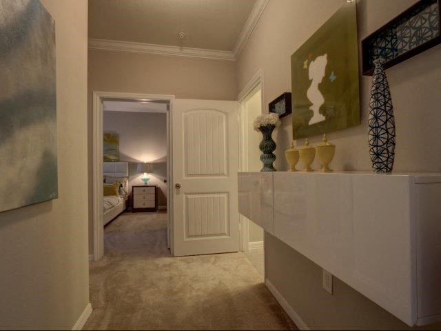 Hallways With Lush Wall-to-Wall Carpeting at Kilnsea Village Apartments, South Carolina, 29485