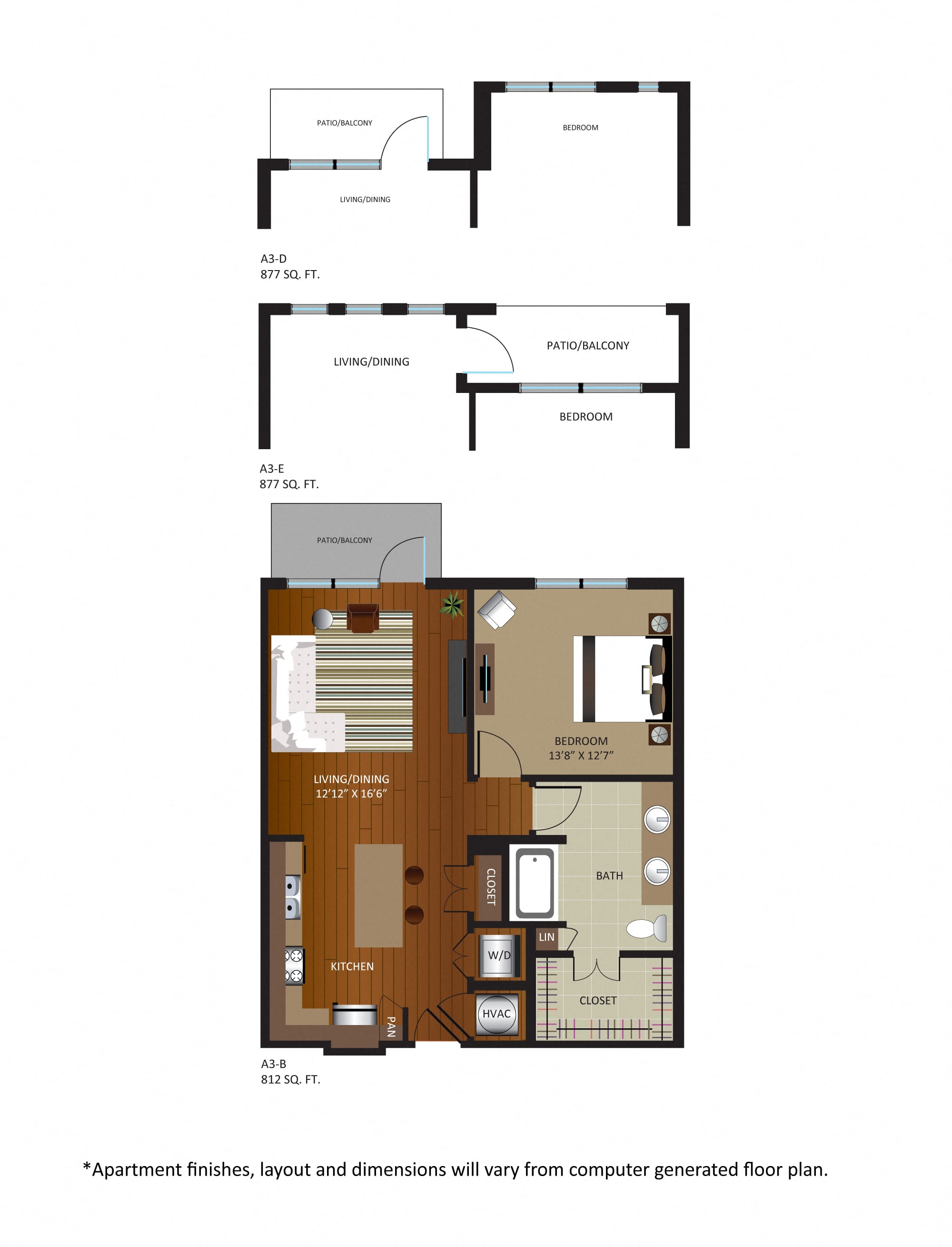 A3-D floor plan