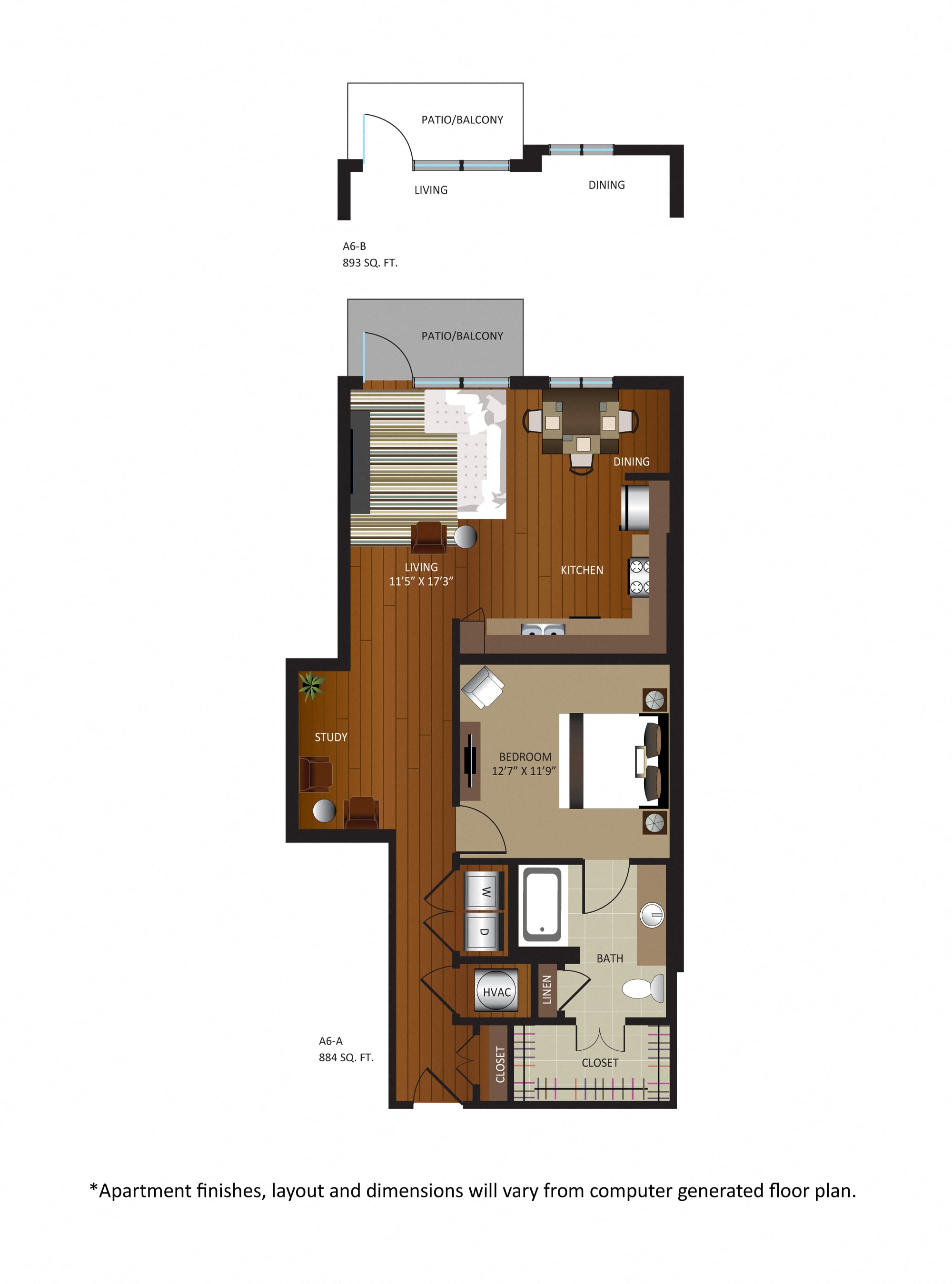 A6-B floor plan