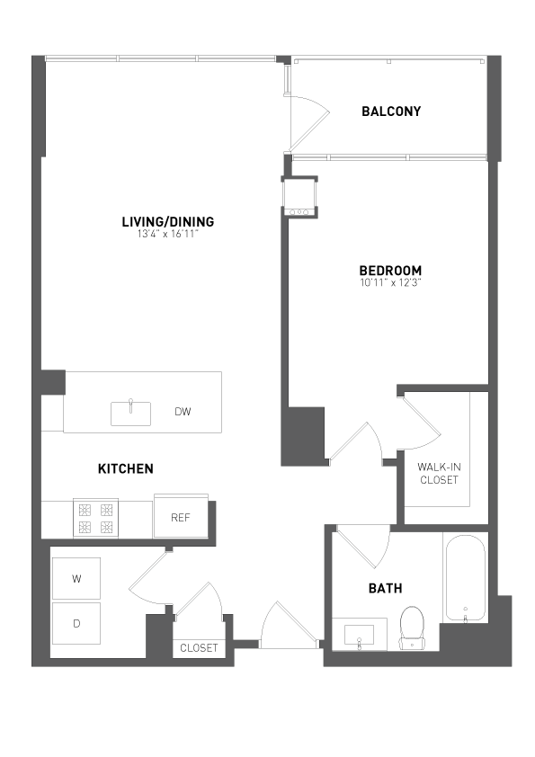 1 Bedroom Apartments Streeterville Chicago | 465 North Park