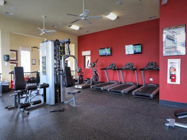 Fitness Center With Updated Equipment at Amberton at Stonewater, Cary