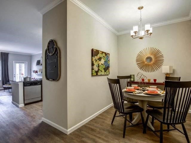 Dining Room at Bacarra Apartments, North Carolina, 27606