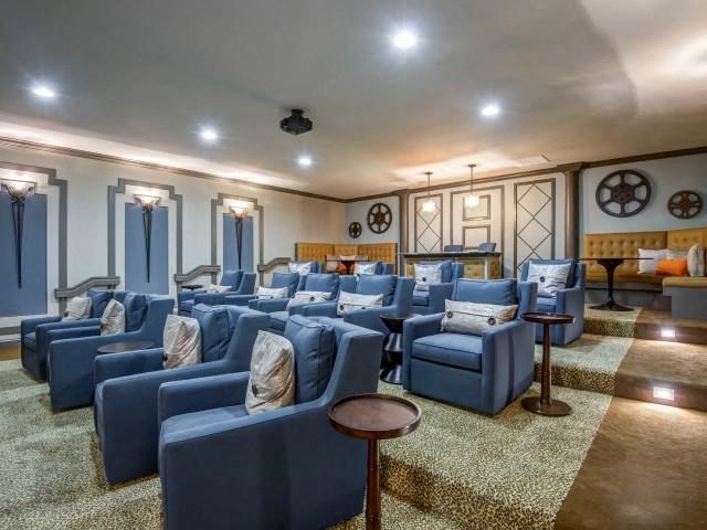Theater Room at Bacarra Apartments, Raleigh