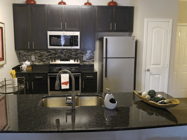 Kitchen Worktop at Bacarra Apartments, Raleigh, NC