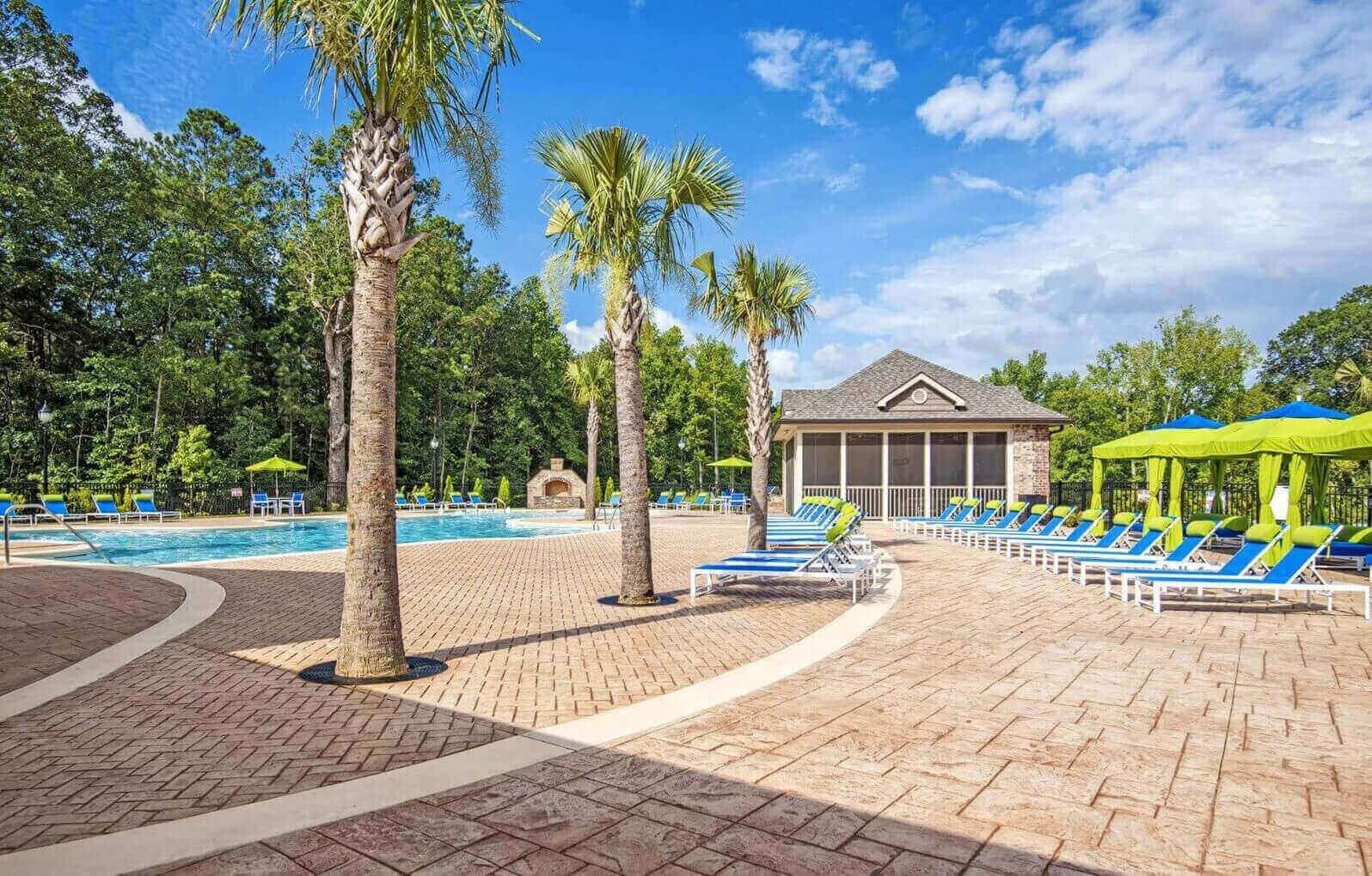 Resort-Style Pool at Bacarra Apartments, Raleigh, NC, 27606