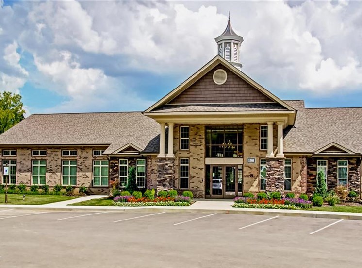 Community Clubhouse Front Entrance at Heron Pointe, Nashville, TN, 37214