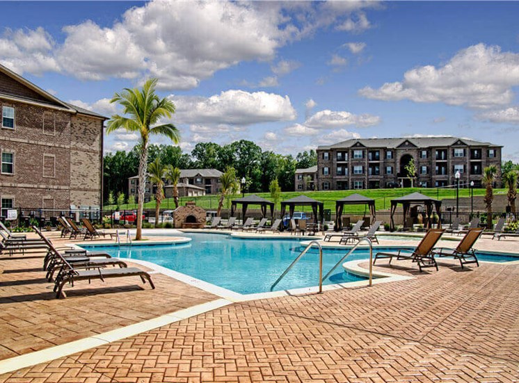 Pool Cabana & Outdoor Entertainment Bar at Heron Pointe, Nashville, Tennessee