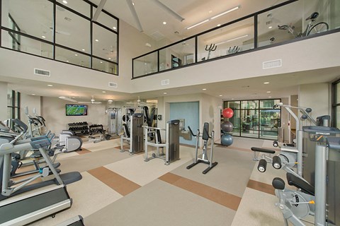 Fitness Center with Yoga and Spin