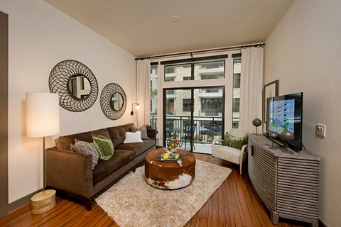 Living Room in model unit