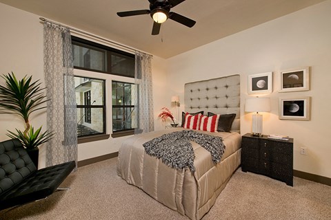 Bedroom in model unit