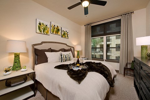 Bedroom in model unit