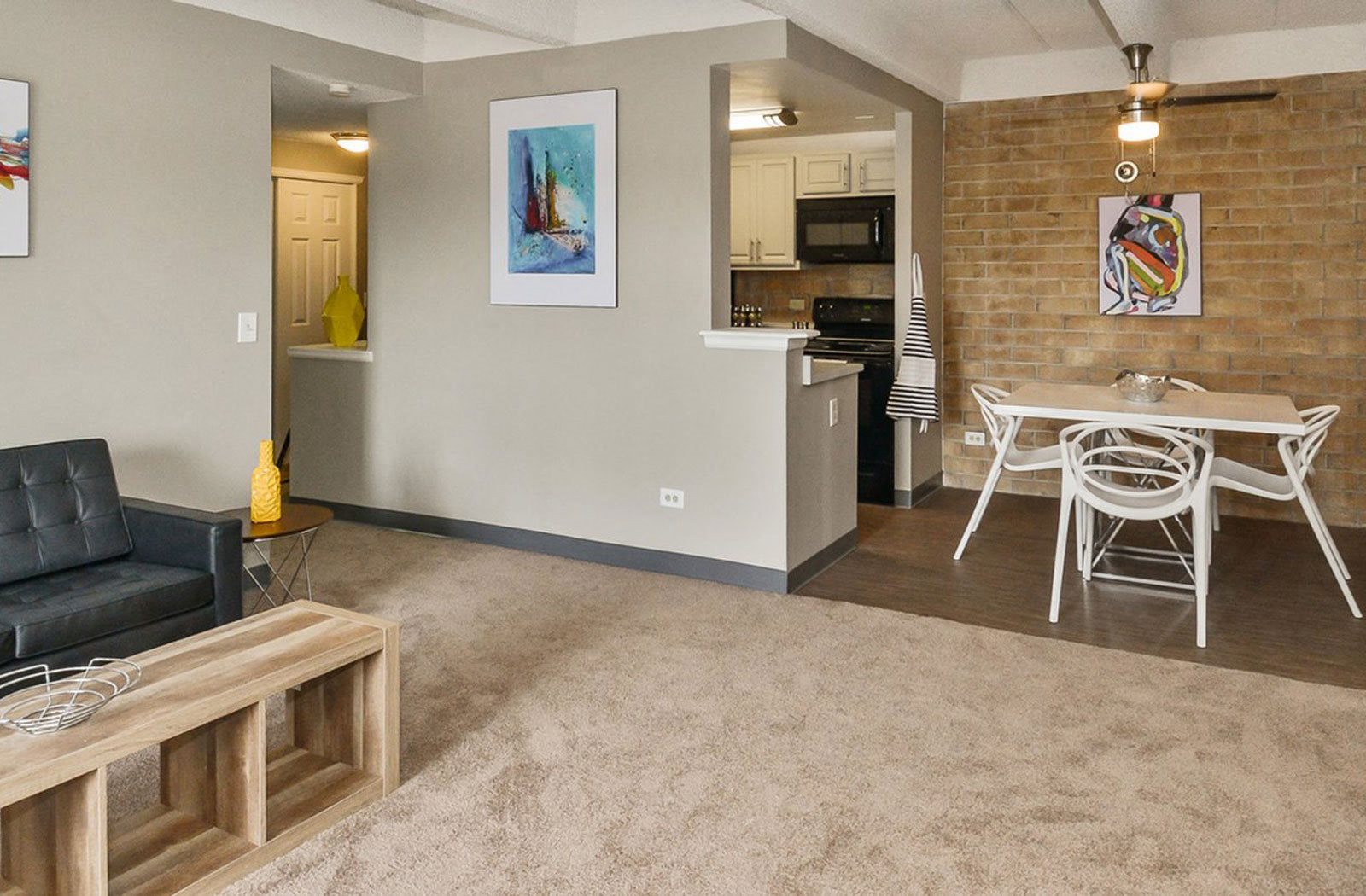 Living Room/Dining Room at The Helix in Denver, CO