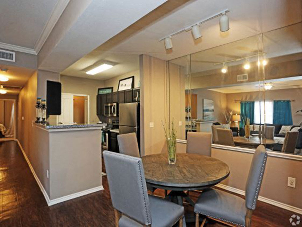 Kitchen and Dining Area at Bardin Greene Apartments in Arlington, Texas