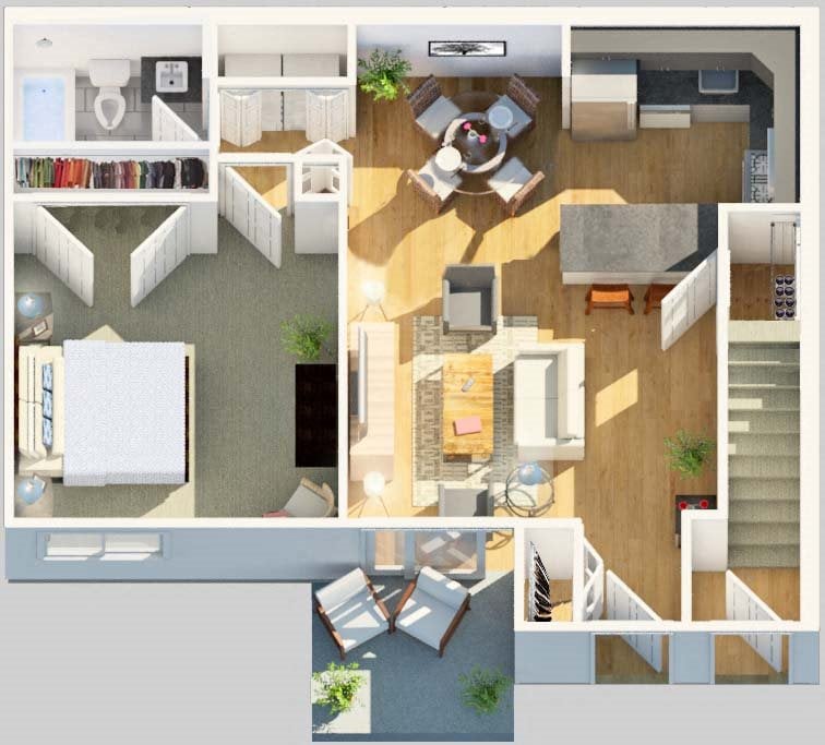 Yardley PA Apartments | Yardley Crossing | Floor Plans