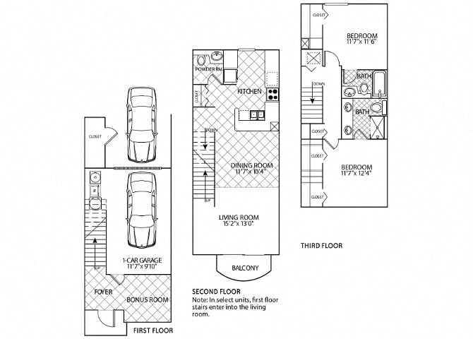 floor plan image of apartment 1506