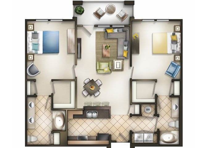 Cosmopolitan Floor Plan Cosmopolitan Floor Plan at Tapestry Park, Virginia, 23320