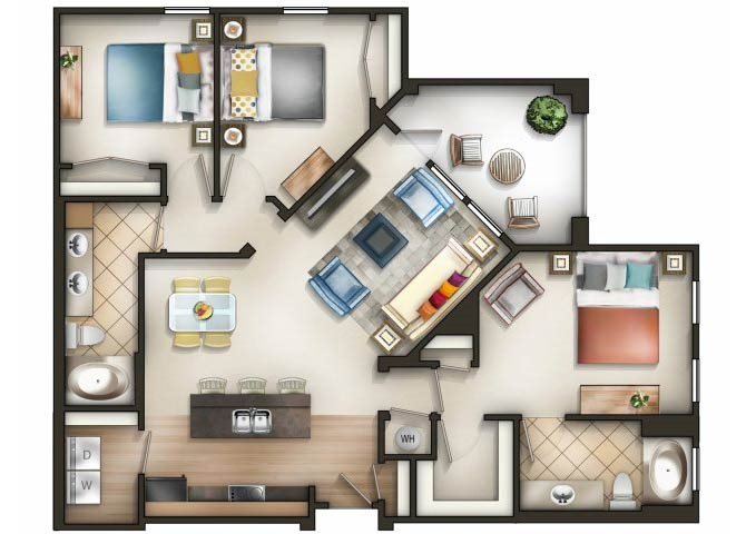 Mosaic Floor Plan Mosaic Floor Plan at Tapestry Park, Chesapeake
