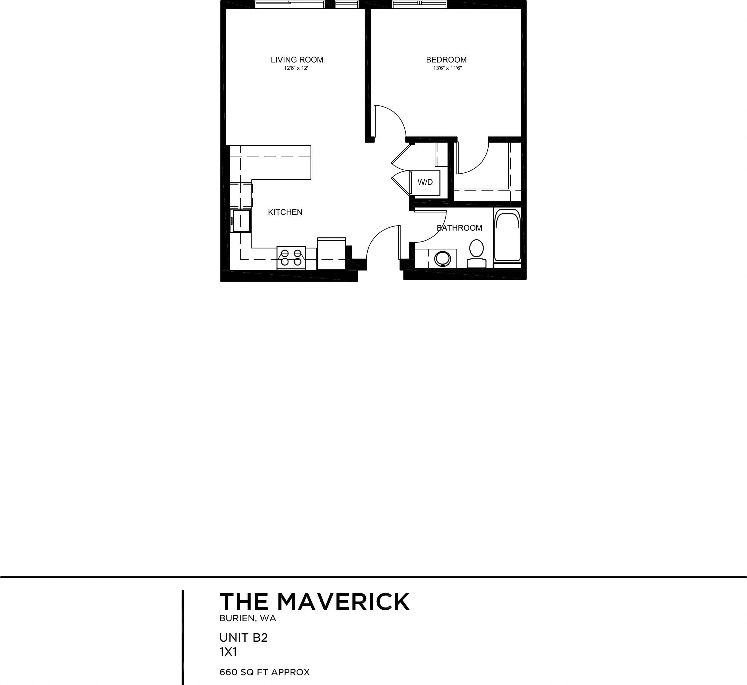 B.2 - 1 Bed, 1 Bath, 100% Income Qualified - Affordable