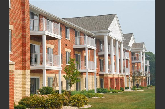 Private Patios and Balconies at Wildwood Highlands Apartments & Townhomes 55+, Menomonee Falls, WI,53051