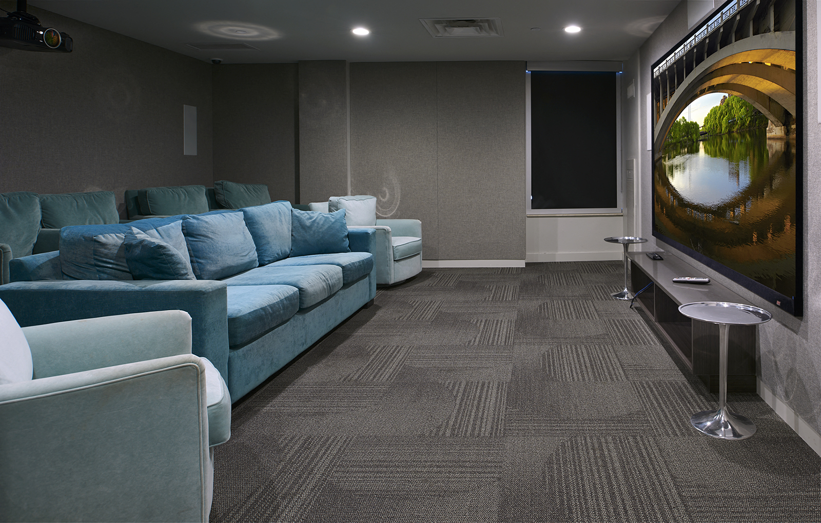 Media Room at Churchill, Minneapolis, Minnesota